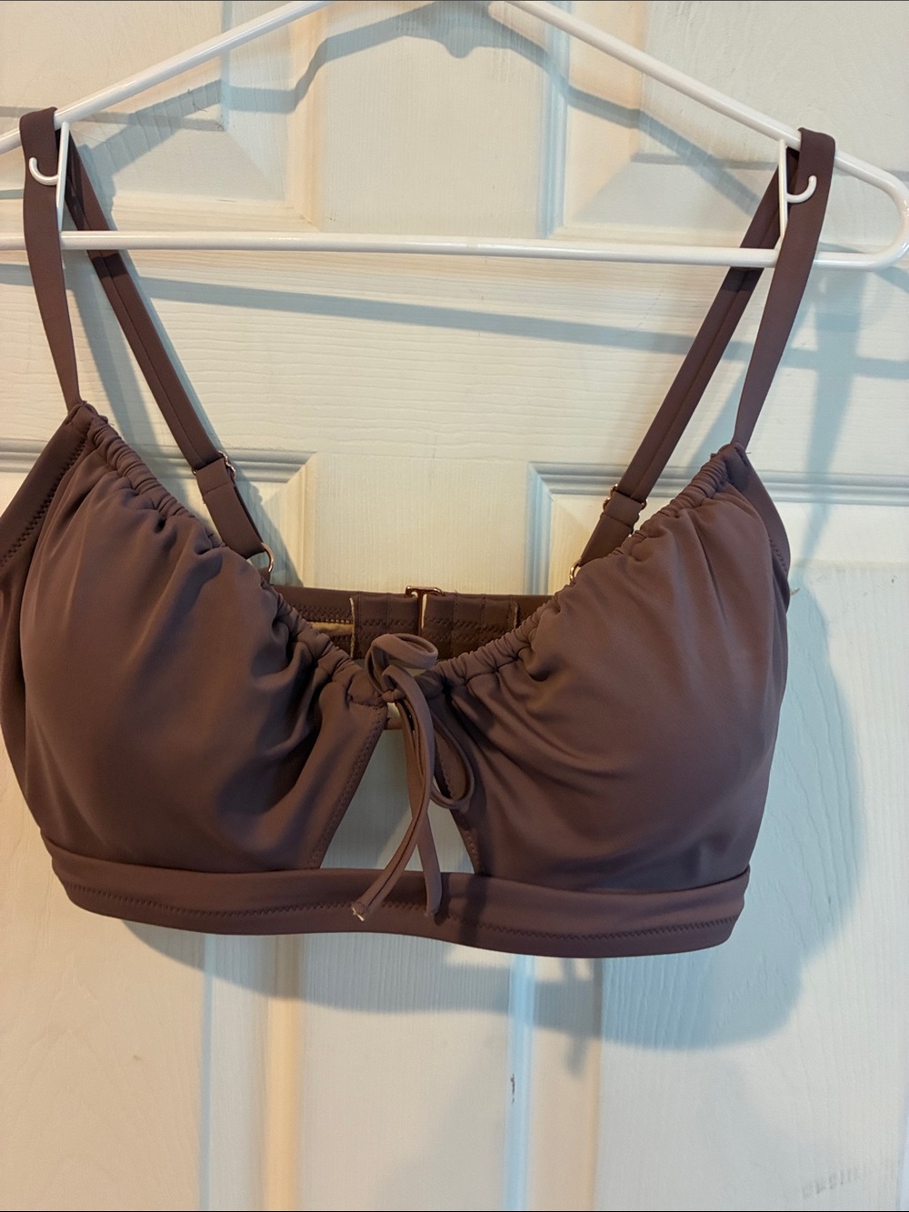 Shade Shore Size 36DD Women's Adjustable Brown Bralette Top